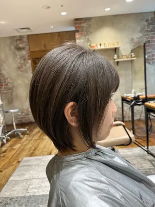 ショート 顔まわりカット 前髪カット安井楽人のヘアスタイル