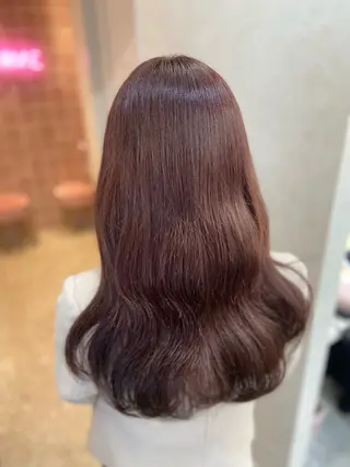 ロング カラー 新宿/韓国ヘア 中明度カラー/かやのヘアスタイル