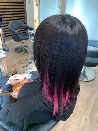 ミディアム カラー 大久保 隆蔵のヘアスタイル