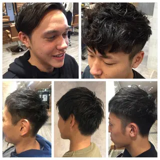 ショート メンズ 髪質改善&ブリーチ 伊勢 祐一郎のヘアスタイル