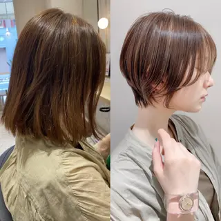 ショート カラー LA KING GINZA TOKYO所属・🧡ショートの達人 🧡SHOのヘアスタイル