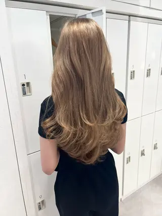 ロング カラー 韓国ハッシュカット/ 新宿/髪質改善/岡崎のヘアスタイル