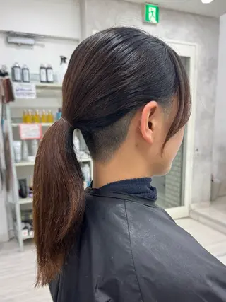 ミディアム 松本 聖未のヘアスタイル