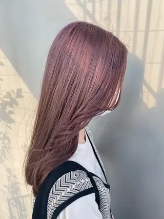 セミロング aoi ♡グレージュ ・ベージュカラーのヘアスタイル