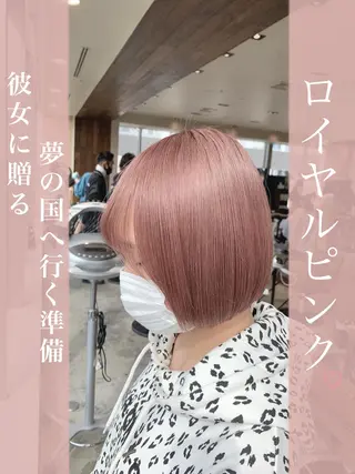 カラー 本格韓国ヘア🇰🇷 【uni】キューさんのヘアスタイル