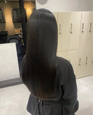 ロング むく。/顔周り 前髪/髪質改善のヘアスタイル