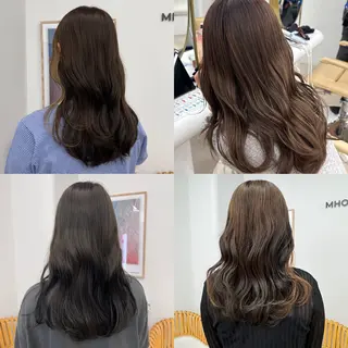 ロング 透明感カラー🫧⌇ 青🫐🩵のヘアスタイル