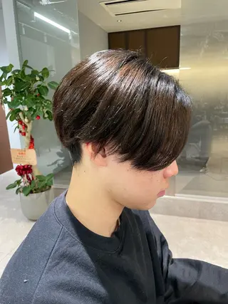 パーマ メンズ FILMS Chiba所属・Hiroki/韓国 センターパートのヘアスタイル
