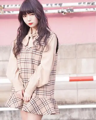 ロング カラー ヘアアレンジ これた🧸ヘアメ職人 ♡髪質改善♡カラーのヘアスタイル