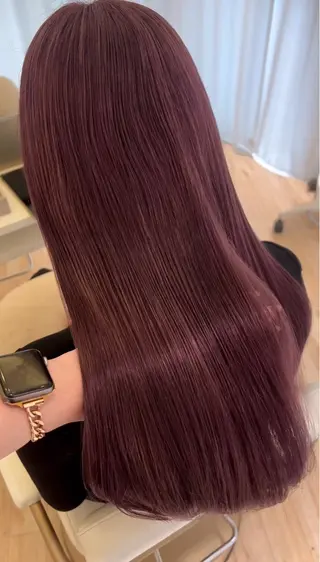 ロング カラー 平野 真央のヘアスタイル