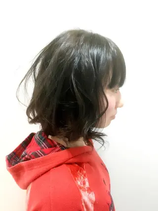 ショート ミディアム カラー 永井 大希のヘアスタイル