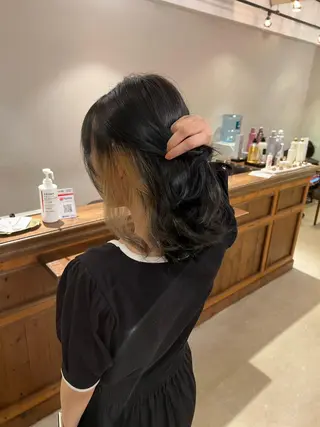 ミディアム レイヤー/ボブパーマ /垢抜け/タクミのヘアスタイル