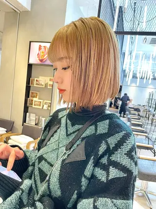 ミディアム カラー 🇰🇷カルマパーマ kaito🇰🇷のヘアスタイル