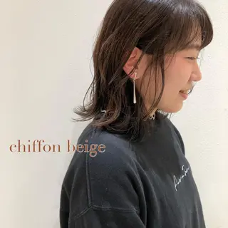 セミロング カラー BELLA/天王寺/ 似合わせ/木浦心のヘアスタイル