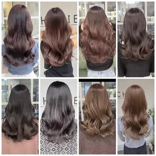 ロング カラー cherie所属・バレイヤージュ/ ハイライト/大内格のヘアスタイル