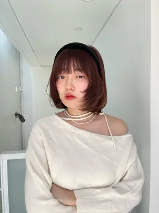 カラー ヘアアレンジ 愛莉/ラベンダー/ ベージュ/ブラウンのヘアスタイル