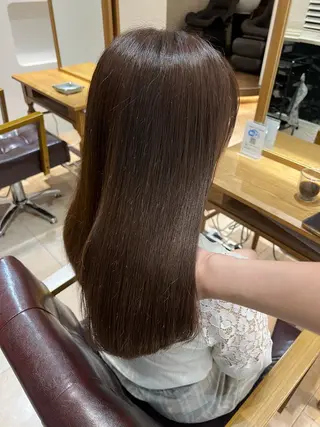 セミロング カラー 🥀韓国ヘア🥀 宮津真菜のヘアスタイル