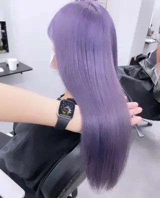 ロング カラー パーマ ヘアアレンジ メンズ キッズ ネイル マツエク・マツパ アイブロウ 🐺ウルフ×ハイトー ン🖤Yukinoのヘアスタイル