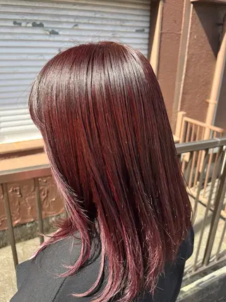 セミロング パーマ￤酸スト 🍒yuzuka🍒のヘアスタイル