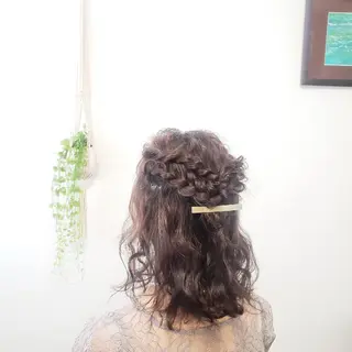 ミディアム ヘアアレンジ JEAN CLAUDE BIGUINE 横浜ベイクォーター店所属・Koharu 髪質改善カラーのヘアスタイル