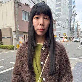 ロング カラー Lilu しずくのヘアスタイル