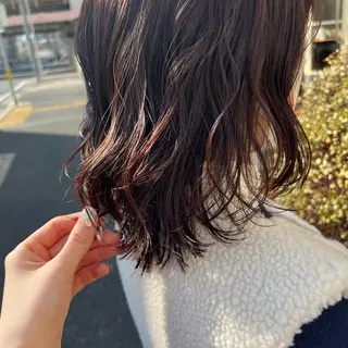 ミディアム 中村 未夢のヘアスタイル