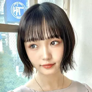 ミディアム カラー エクステ/髪質改善 艶カラー/hiraiのヘアスタイル