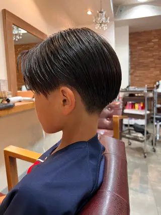 ショート メンズ キッズ little  porto所属・透明感・艶感 小坂隼斗のヘアスタイル