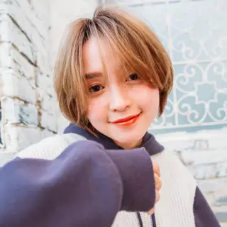 ショート カラー ハイトーン/ボブ/ ハイライト🌱ᩚ涼介のヘアスタイル