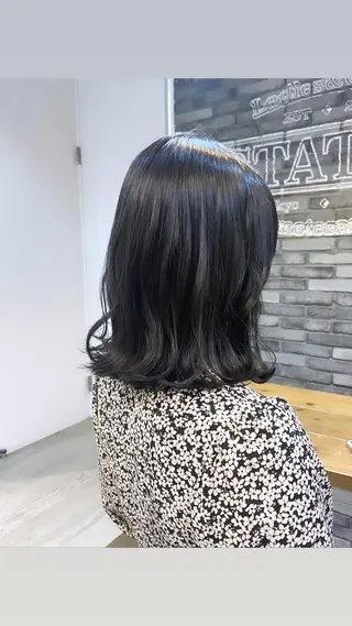 ミディアム カラー 韓国ヘア☁️ mitsukiのヘアスタイル