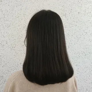 ミディアム ヘアアレンジ パーマ カラー かわい ゆうな 髪質改善/縮毛矯正のヘアスタイル