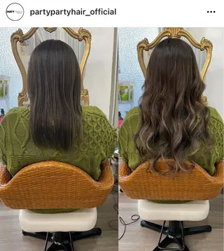 セミロング プルエクステ界隈 ハイトーン/カツオ✨のヘアスタイル