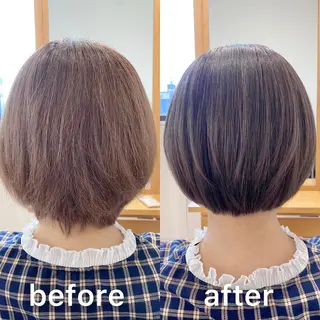 ショート カラー KIZU 髪質改善 オカルト怪談のヘアスタイル