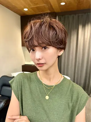 ショート カラー 銀座/ショート特化/ 似合わせカット/といのヘアスタイル