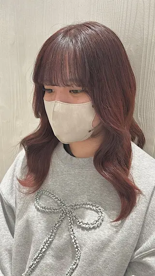 ロング 細包 夕貴のヘアスタイル