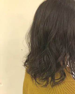 セミロング パーマ sins所属・大石 和弥のヘアスタイル