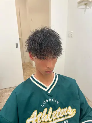 ショート パーマ メンズ KING of hair byNOISM所属・京都メンズ特化✨ No. 1/ユウキのヘアスタイル