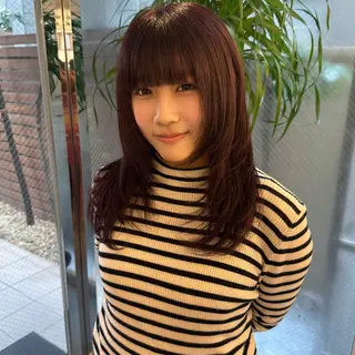 セミロング Mizobe misakiのヘアスタイル