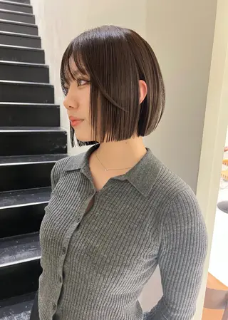 ショート 小顔ボブ jilblanカホのヘアスタイル