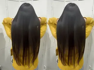 ロング 🩵透明感カラー × とぅるん艶感🫧猿渡のヘアスタイル