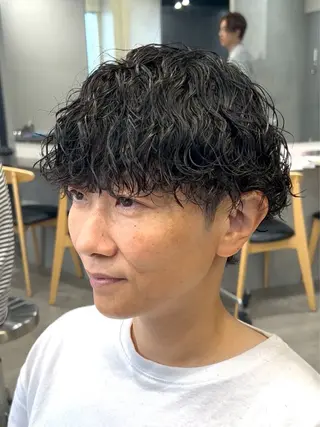 ショート パーマ メンズ メンズ特化型美容師 sakuraのヘアスタイル