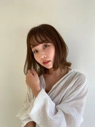 ミディアム 【縮毛矯正専門】 RYUのヘアスタイル