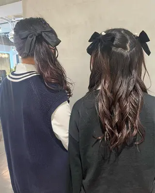 ロング ヘアアレンジ オタク特化🎀 顔まわり🎀ゆうなのヘアスタイル