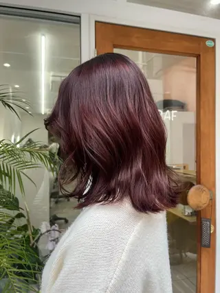 セミロング カラー ベージュ⟡˖ブリーチ ˖ ࣪⊹あずきのヘアスタイル