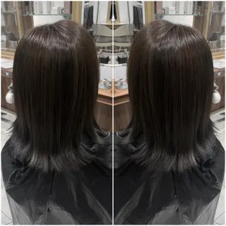 ミディアム 全席個室 暖色カラー Zina松園優香🌸のヘアスタイル