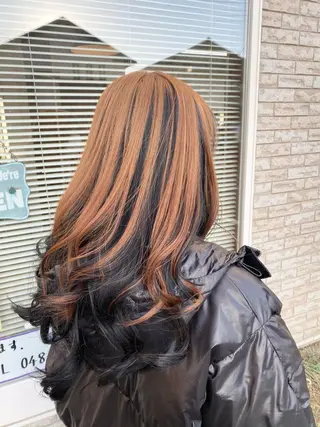 ロング カラー 永沼 真依のヘアスタイル