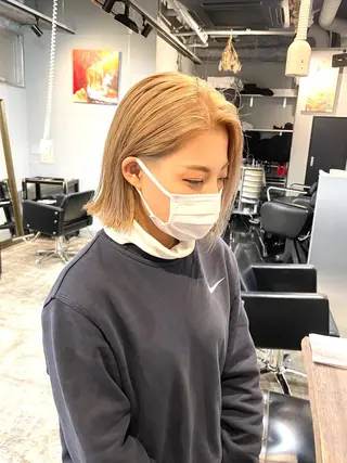 ミディアム カラー ハイトーン/レイヤー /ウルフ⭐️永田⭐️のヘアスタイル