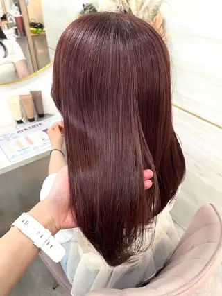 セミロング カラー essbylovis mihiro🩵のヘアスタイル