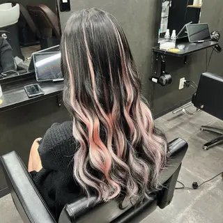 ロング カラー hair salon chic.所属・chic.エクステ. 艶カラー.miu🦊のヘアスタイル