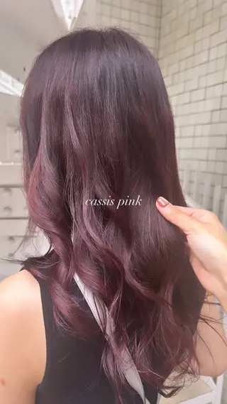 セミロング 暖色カラー🍒🌷 hitomiのヘアスタイル